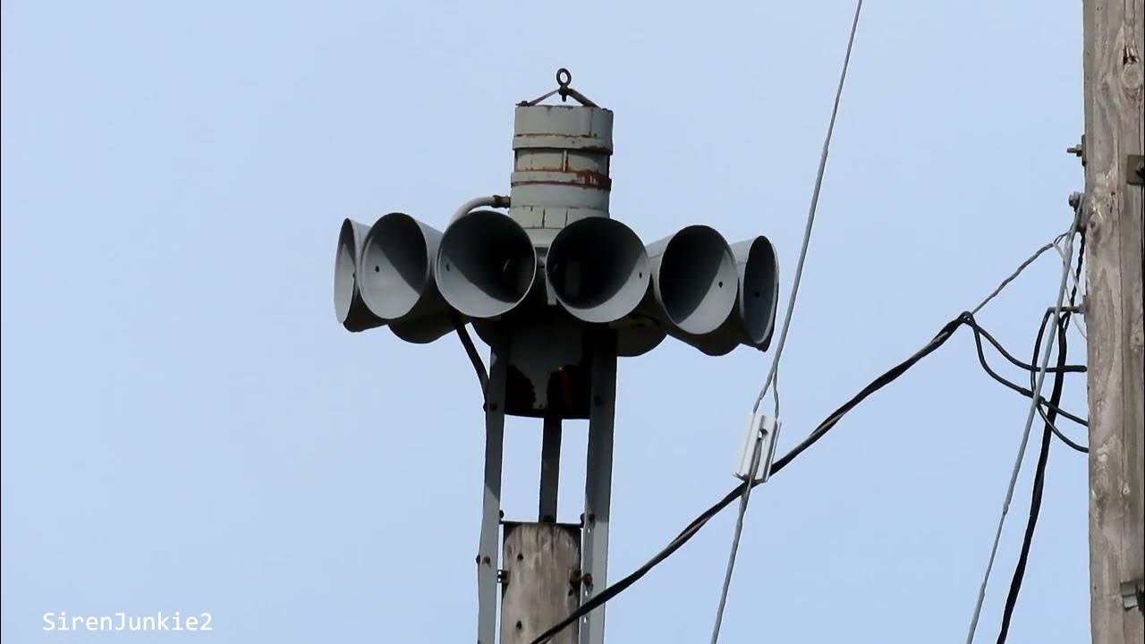 Federal Signal STH10B Tornado Siren Test Full Alert Eden