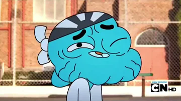 The Amazing World of Gumball - Gumball Attempts to Do a Karate Chop!!!