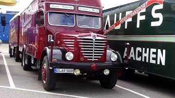 Truck Büssing with trailer from the year 1956