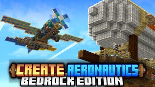 CREATE AERONAUTICS MOD IS FINALLY ON MINECRAFT BEDROCK 🔥 | CREATE AERONAUTICS MOD FOR MINECRAFT PE