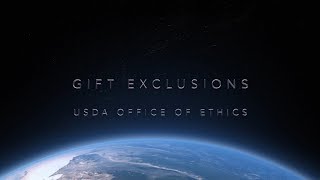 USDA Ethics, Gift Exclusions