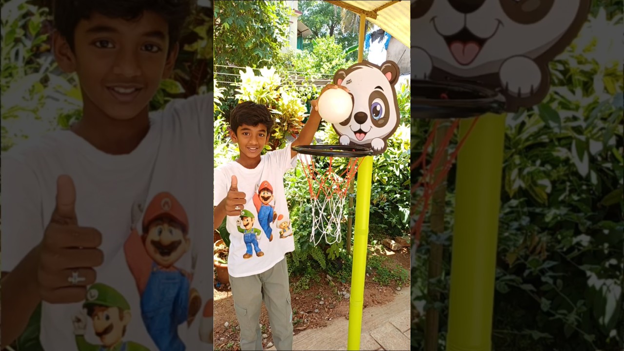 "Basketball set with adjustable stand for kids indoor and Outdoor game" 