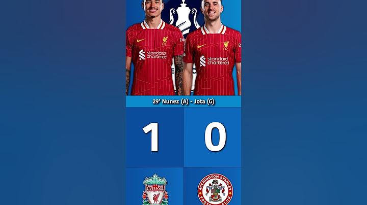 Liverpool vs Accrington Stanley Goals Against Each Other in the FA Cup (1112025)