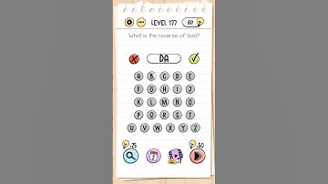 Brain test level 177 | | what is the reverse of bad? #braintest #gameplay #music