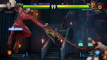 Marvel vs. Capcom Launch MP pt86 - vs. Thor/Rocket