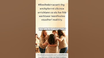 Finding Strength in Vulnerability