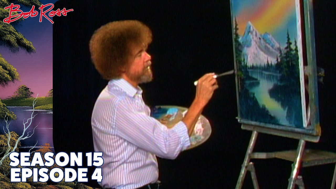 Mountain Reflections. Painting #4. Bob Ross Painting Binge Continues. - Home