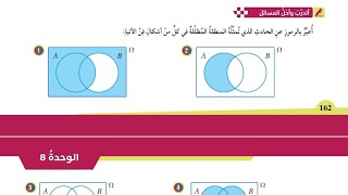 ( 61 ) حل اسئلة الدرس الرابع : الاحتمالات وأشكال فن ( كتاب الطالب )