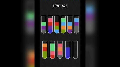Water sort puzzle level 422