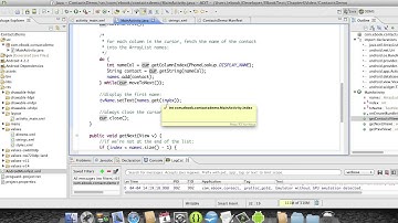 Android Development Course - Chapter 19 - Contacts Demo
