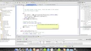 Android Development Course - Chapter 19 - Contacts Demo