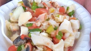 How to make a CONCH salad ! (Freeport, Bahamas)