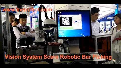 vision system Scara robotic bar picking