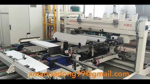 Fully automatic package machine for SPC / LVT flooring