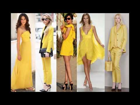 Cómo combinar un vestido amarillo