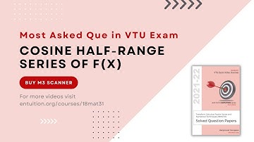 Q3c | Cosine Half Range Fourier Series | VTU 3rd sem Math