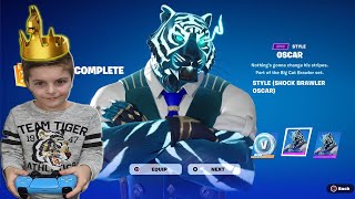 Unlocking NEW Free Fortnite Battle Pass Skin Style & GOLD Crown Victory Royale Win Gameplay