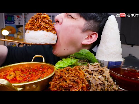 백종원 새마을식당 7분돼지김치 &amp;amp; 열탄불고기 &amp;amp; 밥 적당히 조금 먹방 <strong>MOUNTAIN</strong> RICE &amp;amp; KIMCHI STEW &amp;amp; SPICY BULGOGI <strong>ASMR</strong>