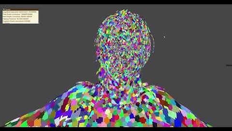 High Poly Mesh Cluster Visualization