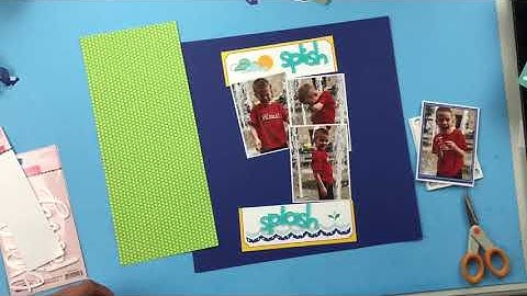 SCRAPBOOK LAYOUT PROCESS VIDEO - DoubleShot Kit with Christine