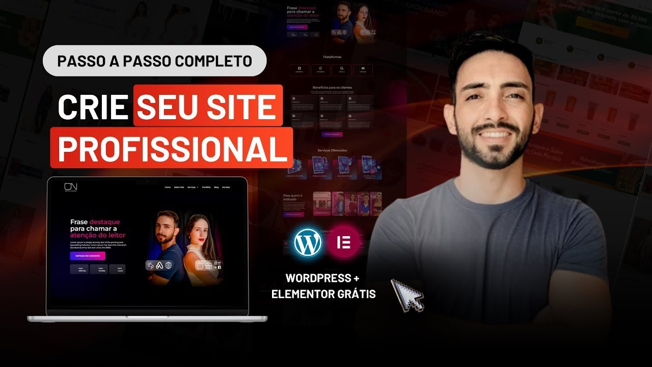Crie um Site Profissional do Zero com WordPress e Elementor | Passo a ...