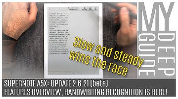 Supernote Update 2.7.21 (2.6.21 beta): Real-Time Handwriting Recognition Is Here!