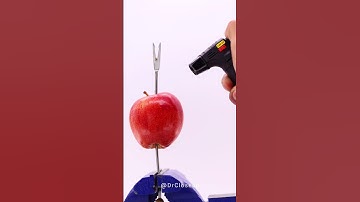 Torch vs Red Apple 🔥🍎 (Macro ASMR) #ASMR #Satisfying #Tingles