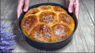 Mix WATER with FLOUR the softest bread recipe you will ever make! Homemade bun recipe.