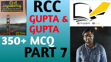 RCC GUPTA & GUPTA MCQ || PART 7