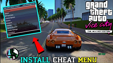 How to install cheat menu in gta vice city nextgen edition | FULL HINDI TUTORIAL VIDEO |