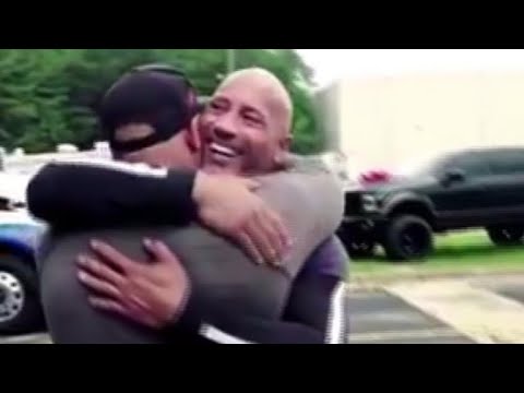 The Rock surprises stunt double with major gift, bringing man to tears