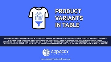 BigCommerce Products Variants in Table App Features