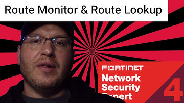 Fortinet NSE4 training - Routing Monitor & Route Lookup