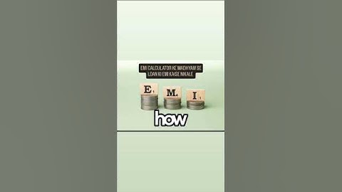 CALCULATOR KE MADHYAM SE LOAN KI EMI KAISE NIKALE ? 🤷 // #shorts #ytshorts #shorts