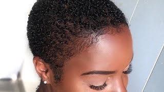 *NO GEL* Wash n Go on Short Natural Hair | TWA + Big Chop Natural Hairstyle | Nia Hope