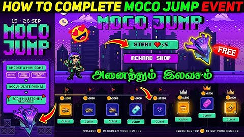 MOCO JUMP EVENT FREE FIRE FULL DETAILS | HOW TO COMPLETE MOCO JUMP & CLAIM REWARDS IN TAMIL