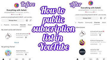 "Step-by-Step Guide: How to Make Your YouTube Subscription List Public"