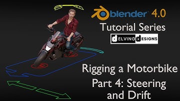Blender 4.0 Tutorial Series: Rigging a Motorbike - Part 4/10: Steering Mechanics