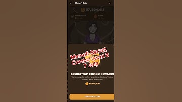 Memefi Secret  Combo 7 July  2024 for level 8 //Get free 1M Coins///#memeficombo #memefisecretcombo