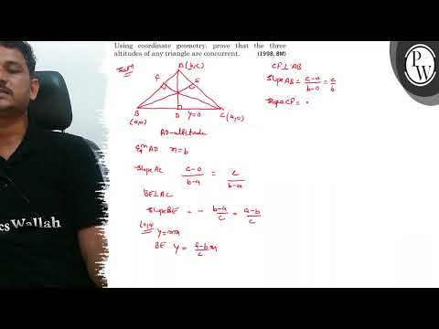 Using coordinate geometry,