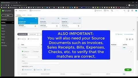 QuickBooks Online (QBO) - Working with Bank Feeds: Add and Recognized Transactions