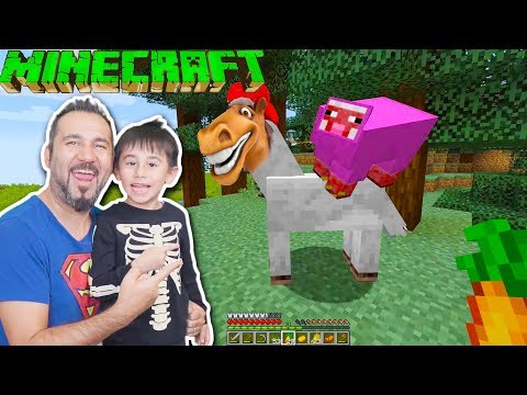 MINECRAFT'TA AT BULDUK BİNDİK PEMBE KOYUN BULDUK KAYBETTİK! | 3 KİŞİ MINECRAFT OYNUYORUZ