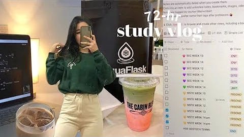 72-hr study vlog  | setting up notion, readings, v...