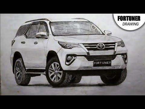 Toyota Fortuner Legender Pencil Sketch  YouTube