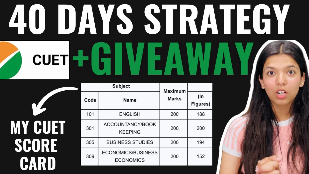CUET 2025 Ultimate Strategy + GIVEAWAY! - YouTube