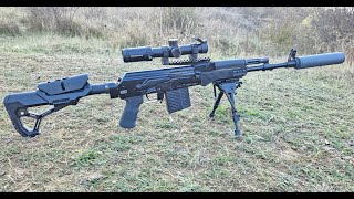 Сайга 308 исп. 61 тест оптики Vict Optics 1-6×24