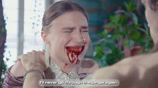 The woman chosen as the sacrificial victim was stabbed multiple times in the belly