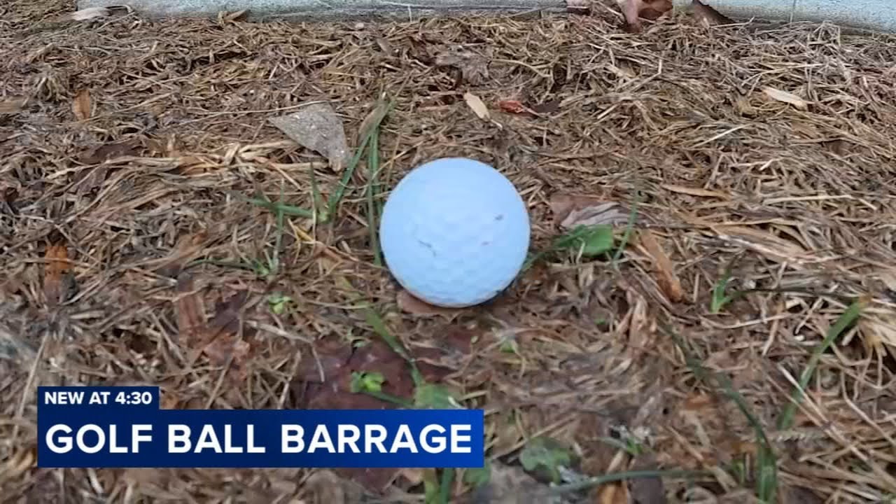 Homeowner says property is being inundated with golf balls despite no courses nearby