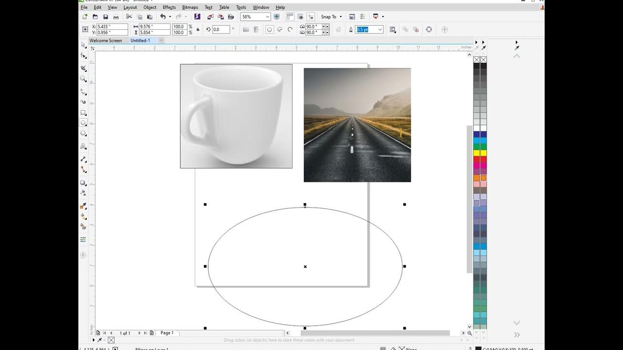 POWERCLIP AN Image in Coreldraw YouTube