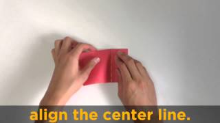 Origami easy movie.  An Origami house instruction movie wit